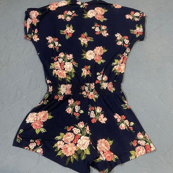 Matilda Jane Navy Floral Romper Size Small - Picture 3 of 4
